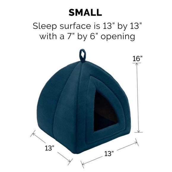 NWT FurHaven Dog or Cat Tent, Small, Navy w/white stars and moons - Picture 6 of 6
